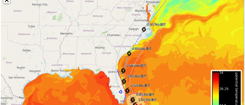 Fathom Science's Hurricane Isaias interactive tracker